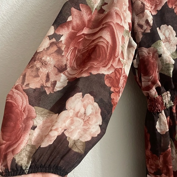 Kate and Lilly Sheer Floral  Dress Size 12 - Picture 4 of 9